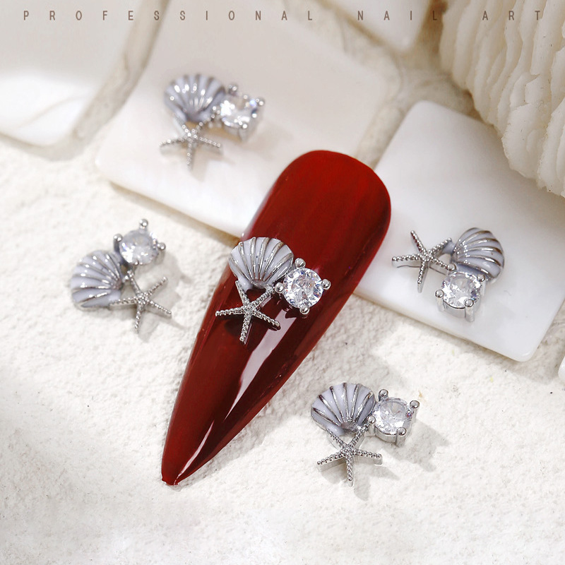 5Pcs Gold/Silver Quality Zirco - Nail Art Valentine reseña y precio