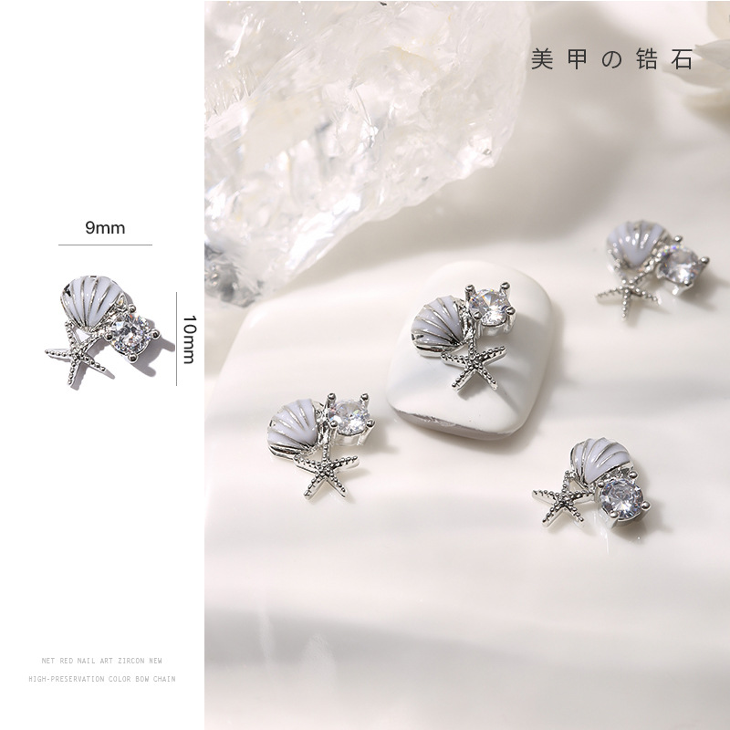 5Pcs Gold/Silver Quality Zirco - Nail Art Valentine reseña y precio