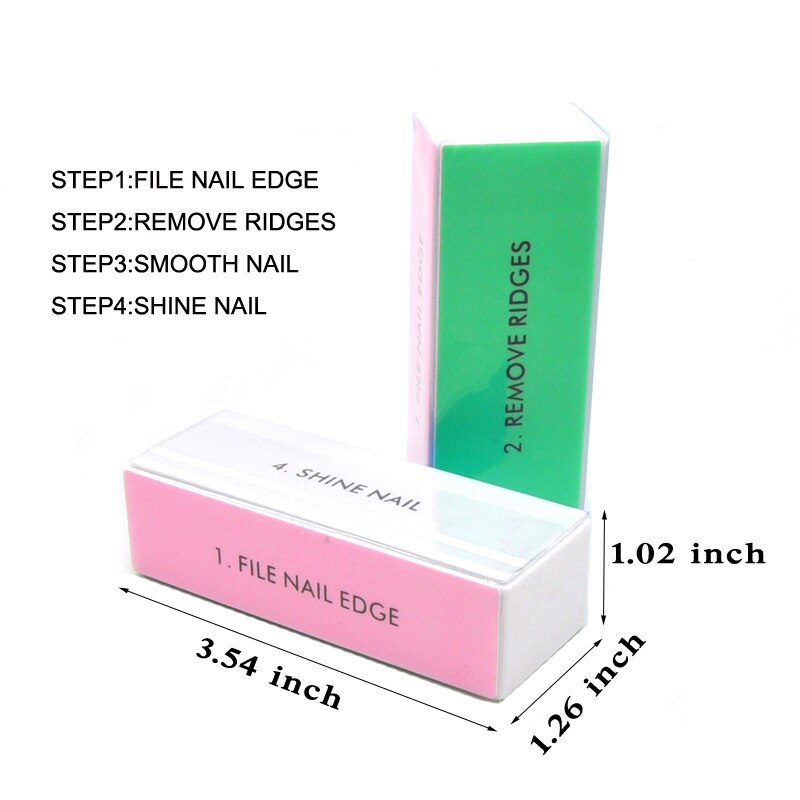 5pcs  Colorful Buffing Block 4 - Nail Art Glossy reseña y precio