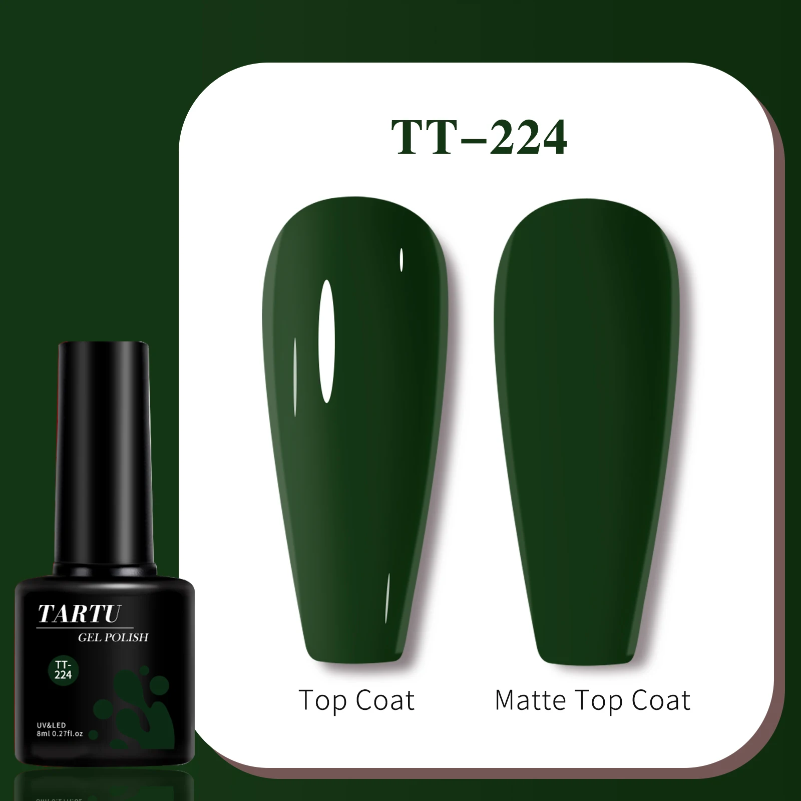 TARTU 8ml Gel Nail Polish 63 C - Nail Art Burgundy reseña y precio