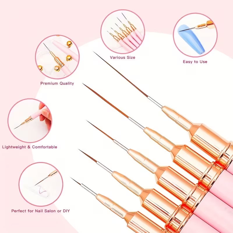 15pcs Professional Nail Art Br - Nail Art Brush Set reseña y precio
