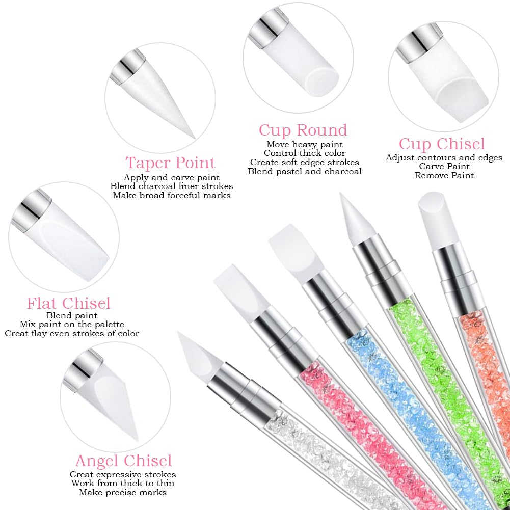 10PCS Double-Ended Nail Art Sc - Nail Art Brush Set reseña y precio