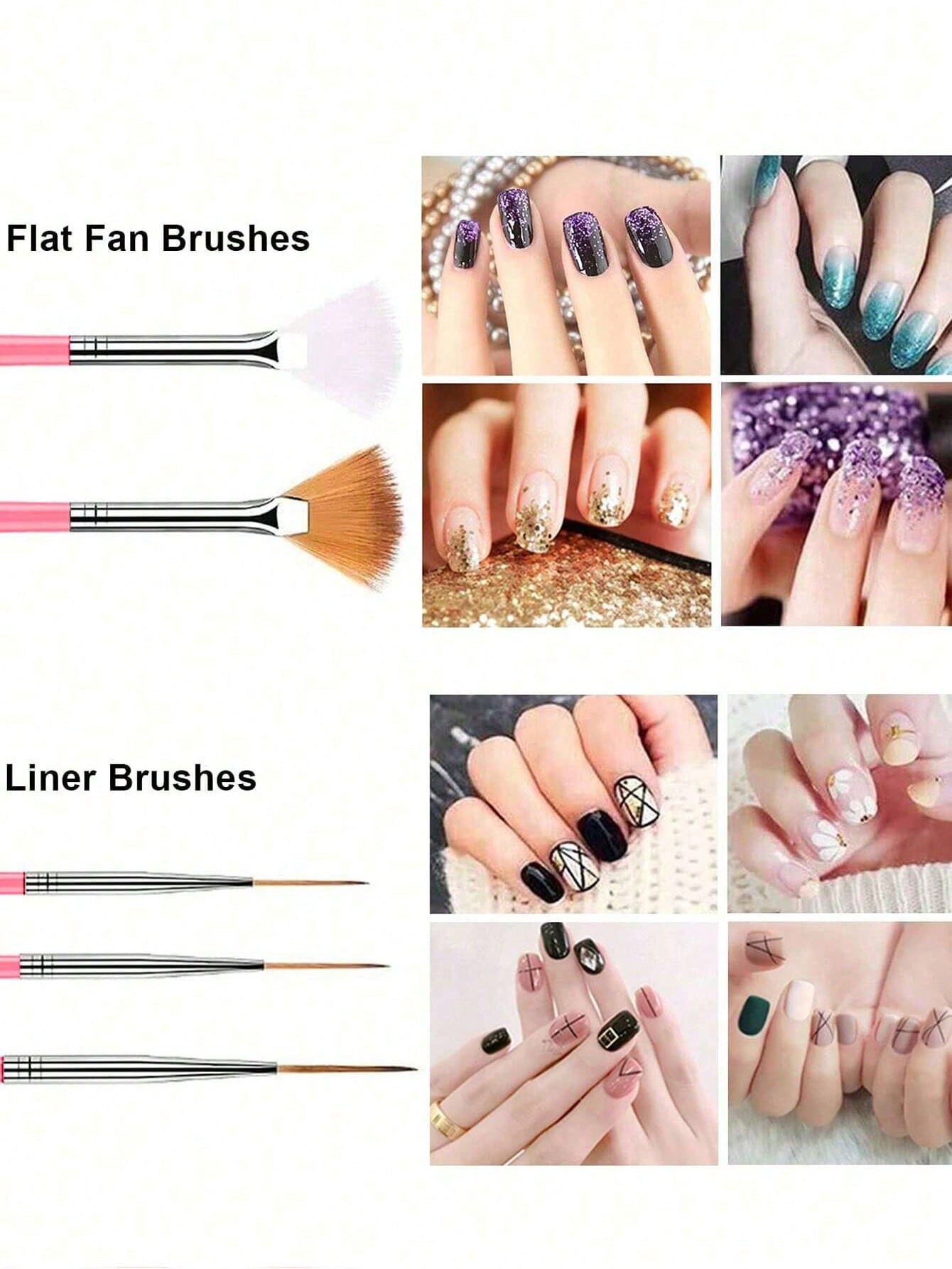 15/22pcs White Nail Art Tool S - Nail Art Nail Art reseña y precio