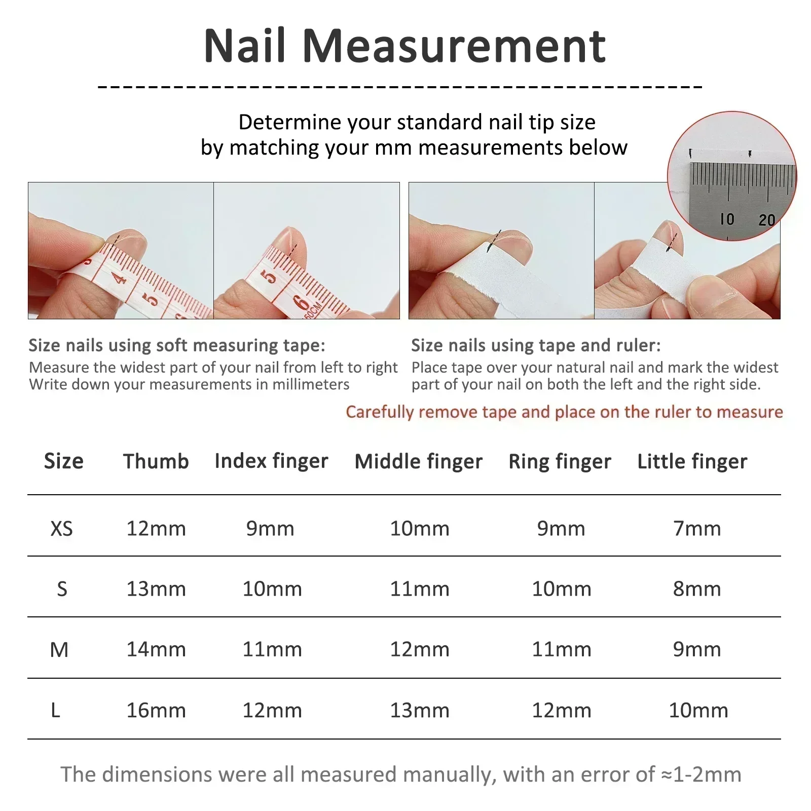 10Pcs Handmade Press on Nails  - Nail Art Fake Nails reseña y precio