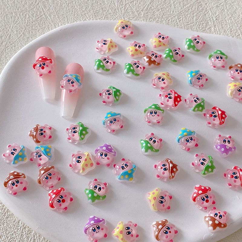 2/10/20pcs Kirby Nail Charms 3 - Nail Art Nail Art reseña y precio