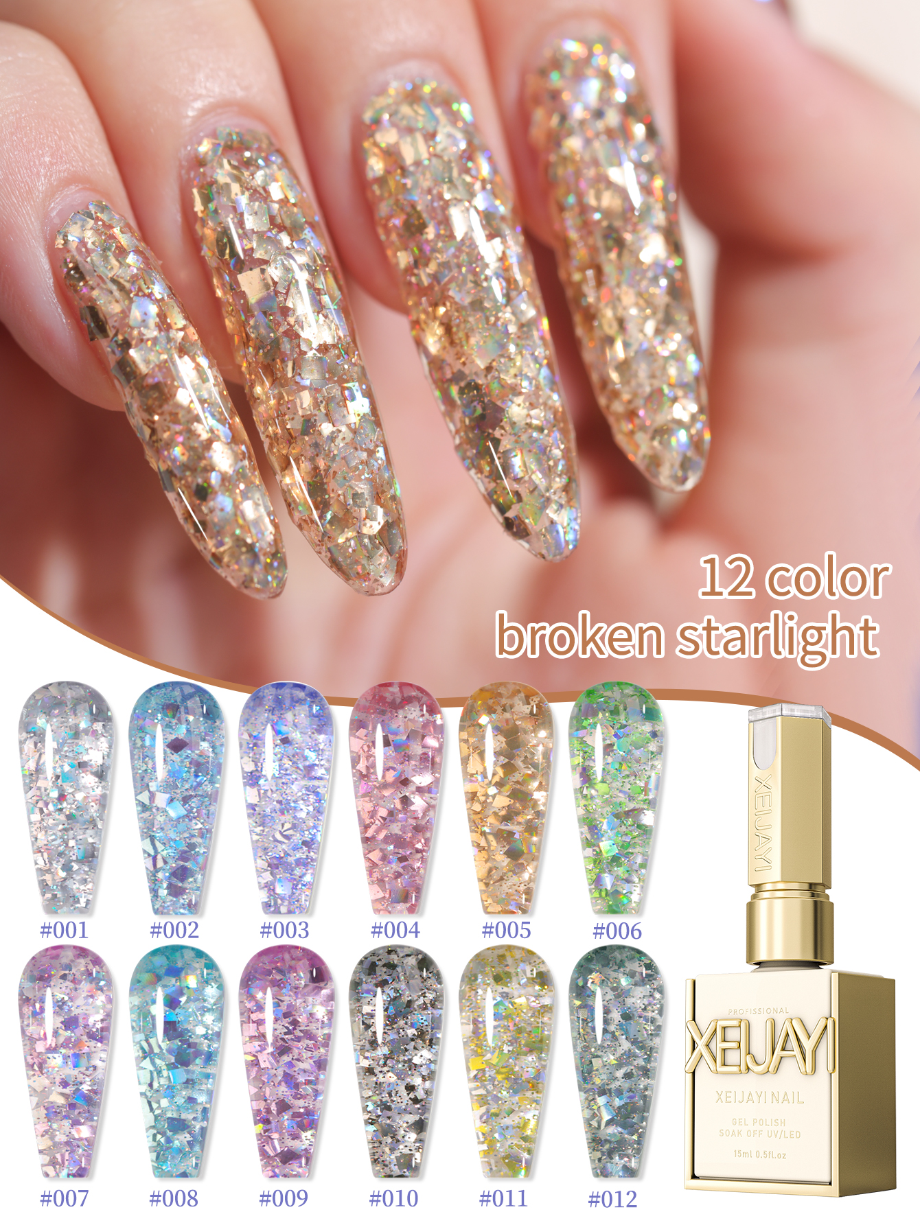 2025 new popular 12-color glit - Nail Art Glossy reseña y precio