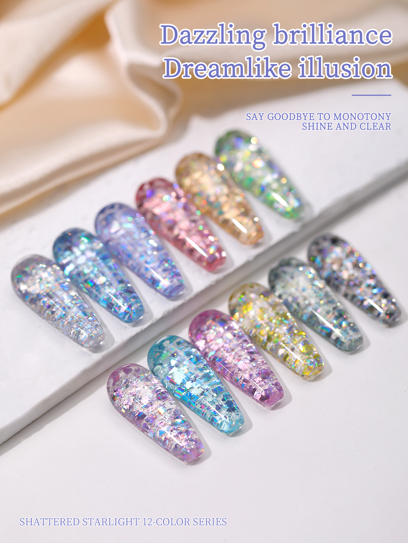 2025 new popular 12-color glit - Nail Art Glossy reseña y precio