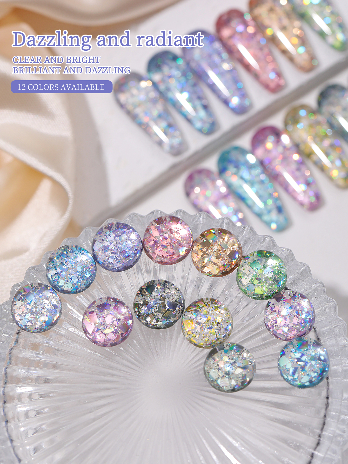 2025 new popular 12-color glit - Nail Art Glossy reseña y precio