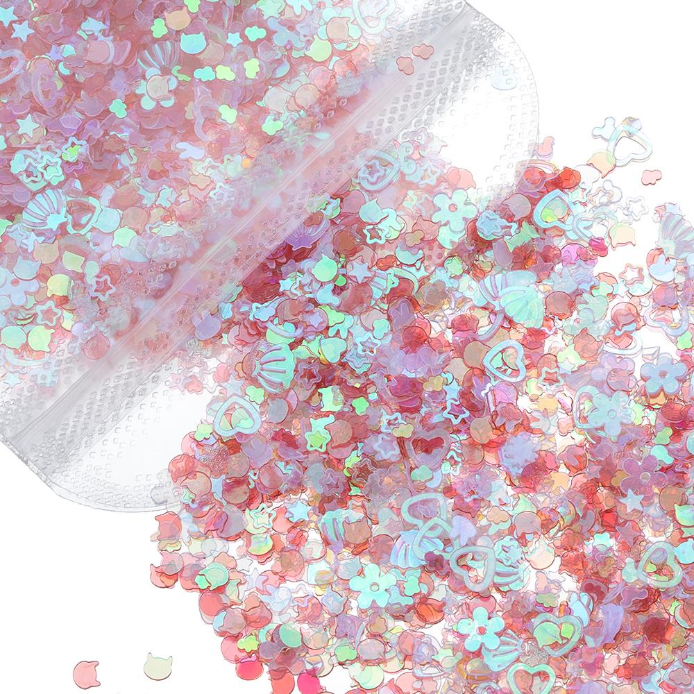 20gram 3-6mm Mixed Glitter Seq - Nail Art Glossy reseña y precio