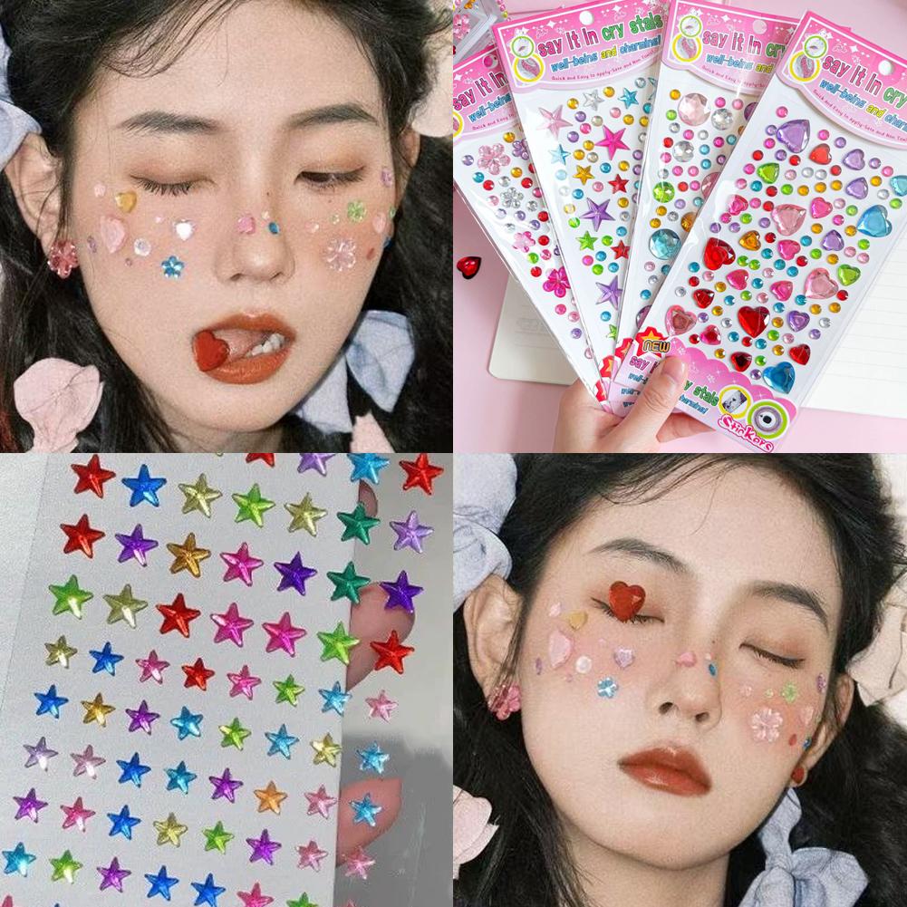 Self-Adhesive Face Rhinestones - Nail Art Nail Art reseña y precio