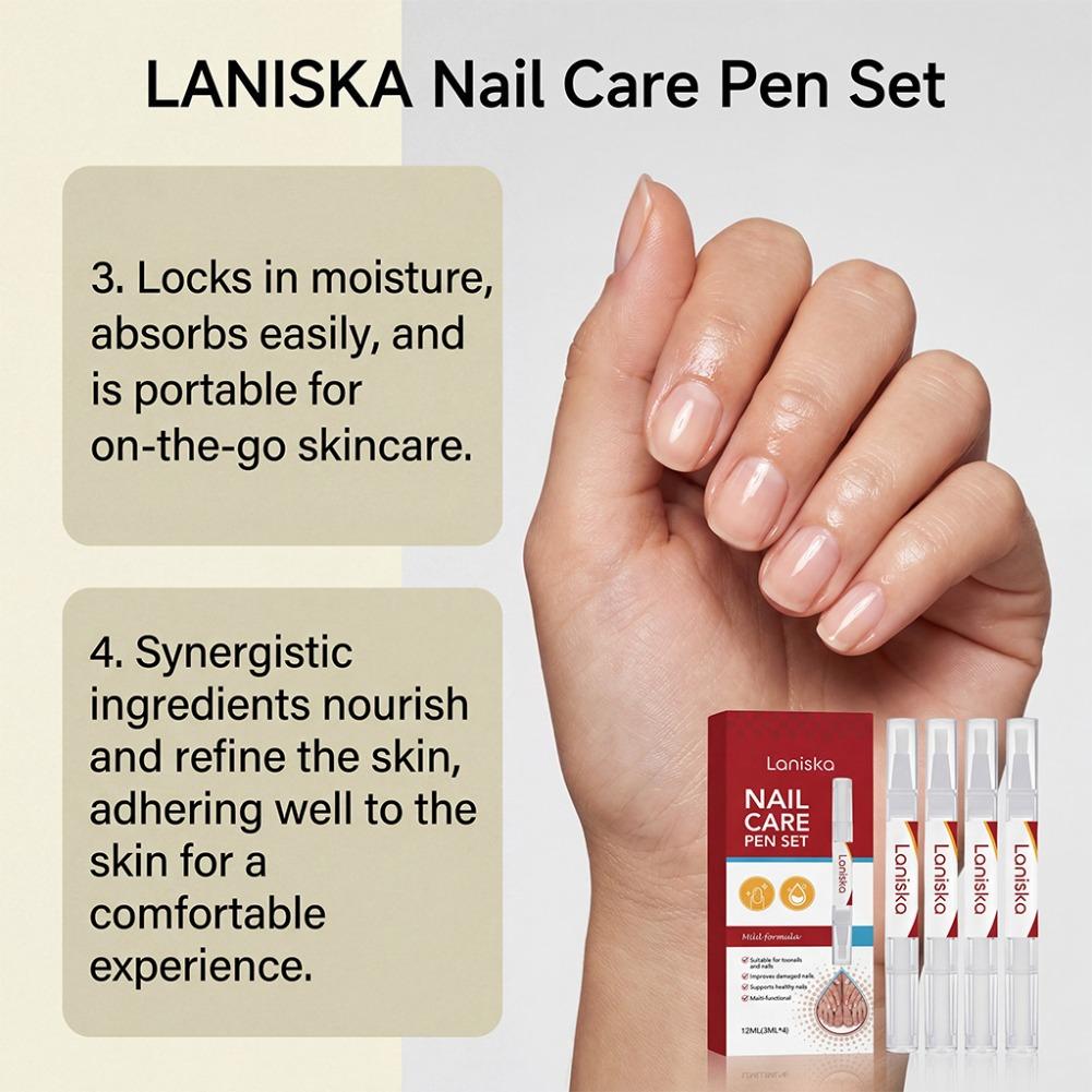 Laniska 4pcs Nail Care Pen Set - Cuticle Oil Pen reseña y precio