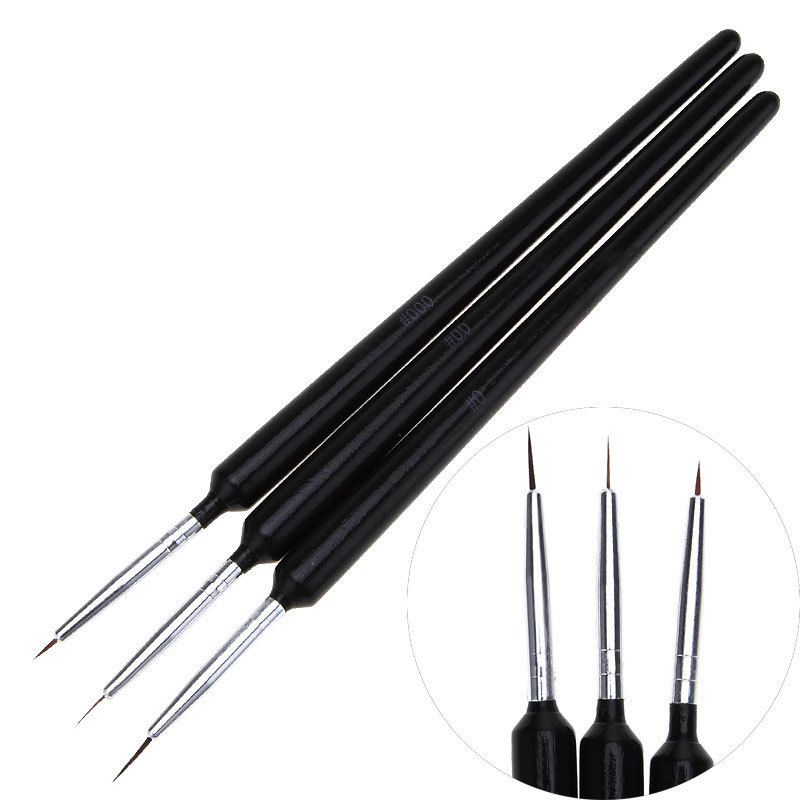 3Pcs Ultra-fine Nail Art Liner - Nail Art Brush Set reseña y precio