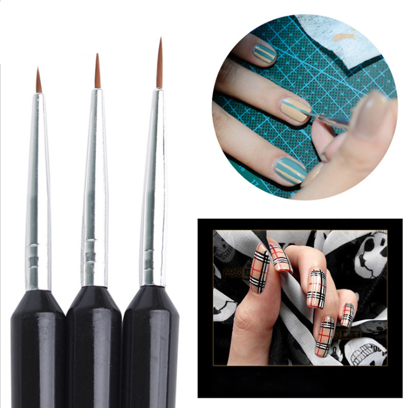 3Pcs Ultra-fine Nail Art Liner - Nail Art Brush Set reseña y precio