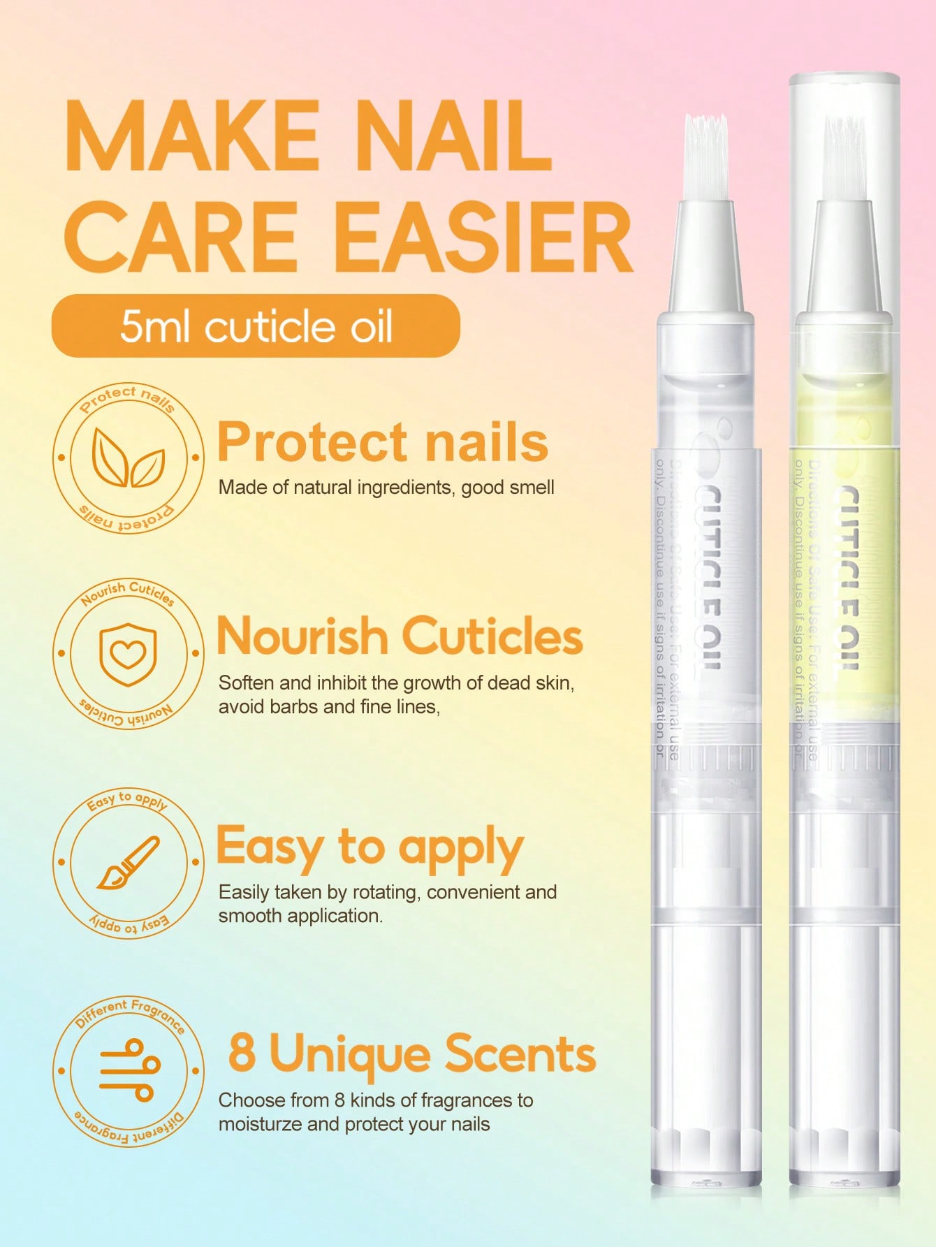 coscelia 1/4/5/8/16PCS 5ML Nai - Cuticle Oil Pen reseña y precio