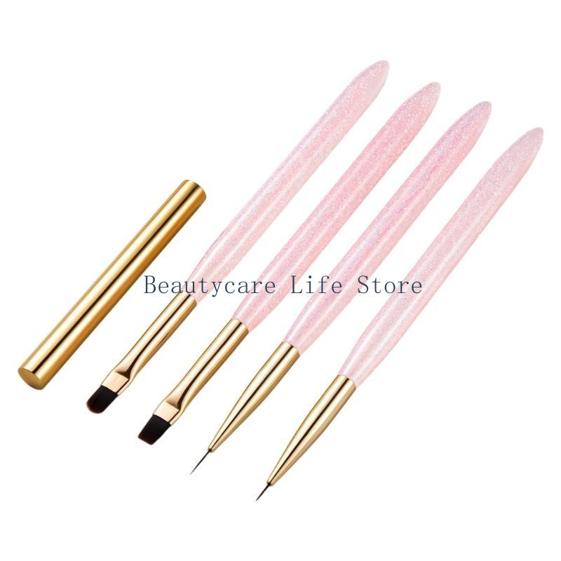 652C 4pcs Nails Art Brushes Se - Nail Art Brush Set reseña y precio