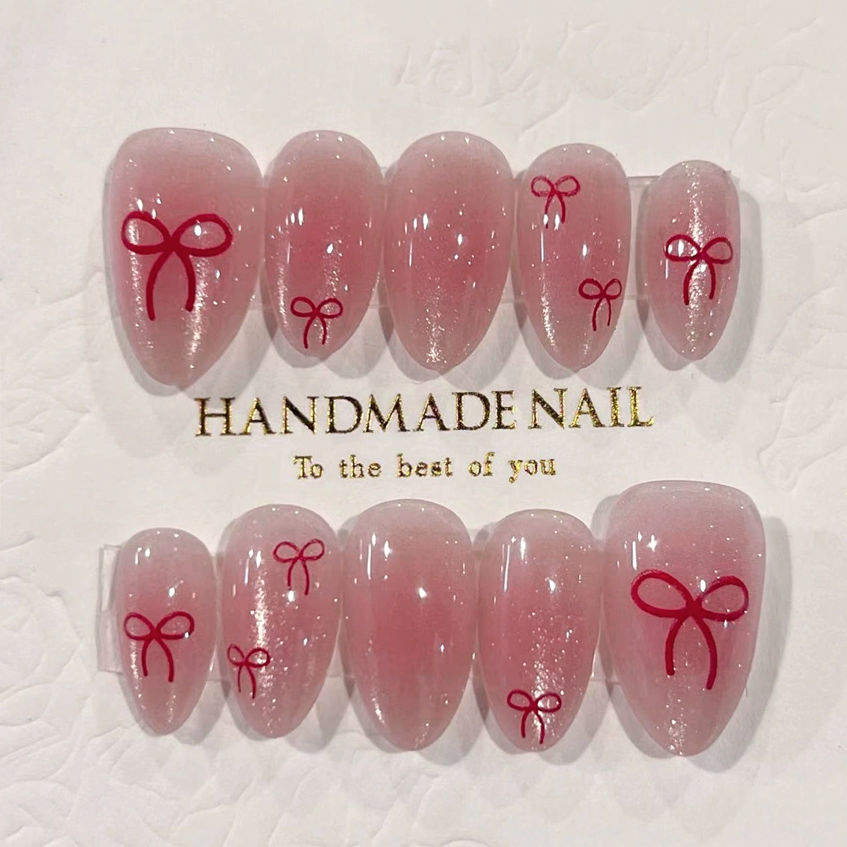 24pcs Flower Pattern Almond Pr - Nail Art Press On reseña y precio