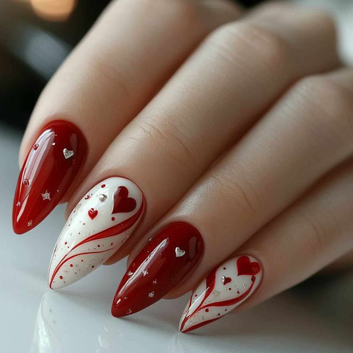 Short Medium fake nails for wo - Nail Art Press On reseña y precio