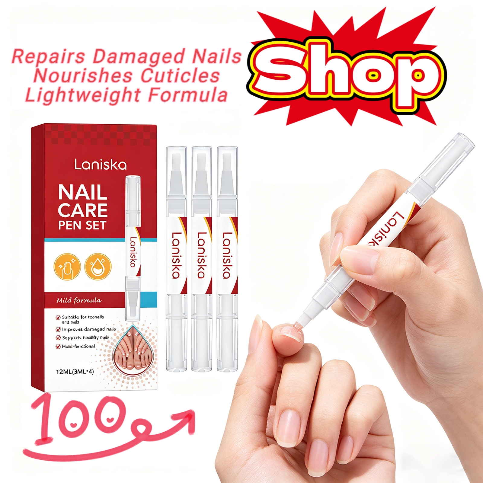 Nail Repair Pen Set Treatment  - Cuticle Oil Pen reseña y precio