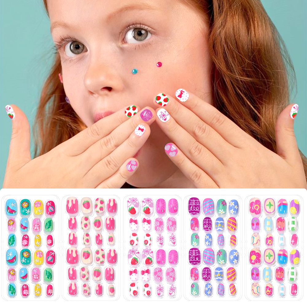 120-Piece 5-Set Candy Kids Pre - Nail Art Fake Nails reseña y precio