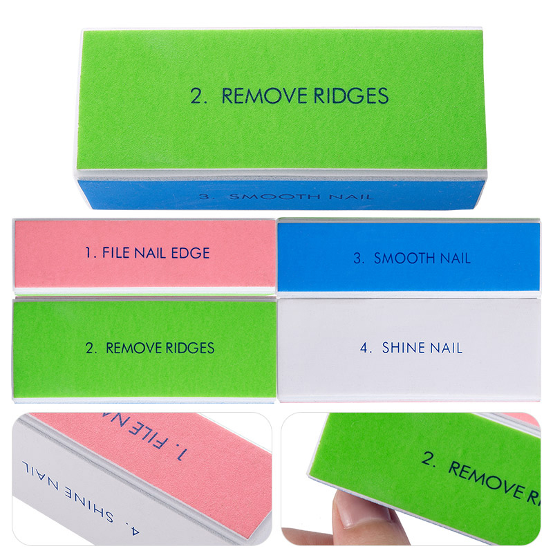 5/10pcs Nail Buffer Block 4 St - Nail Art Glossy reseña y precio
