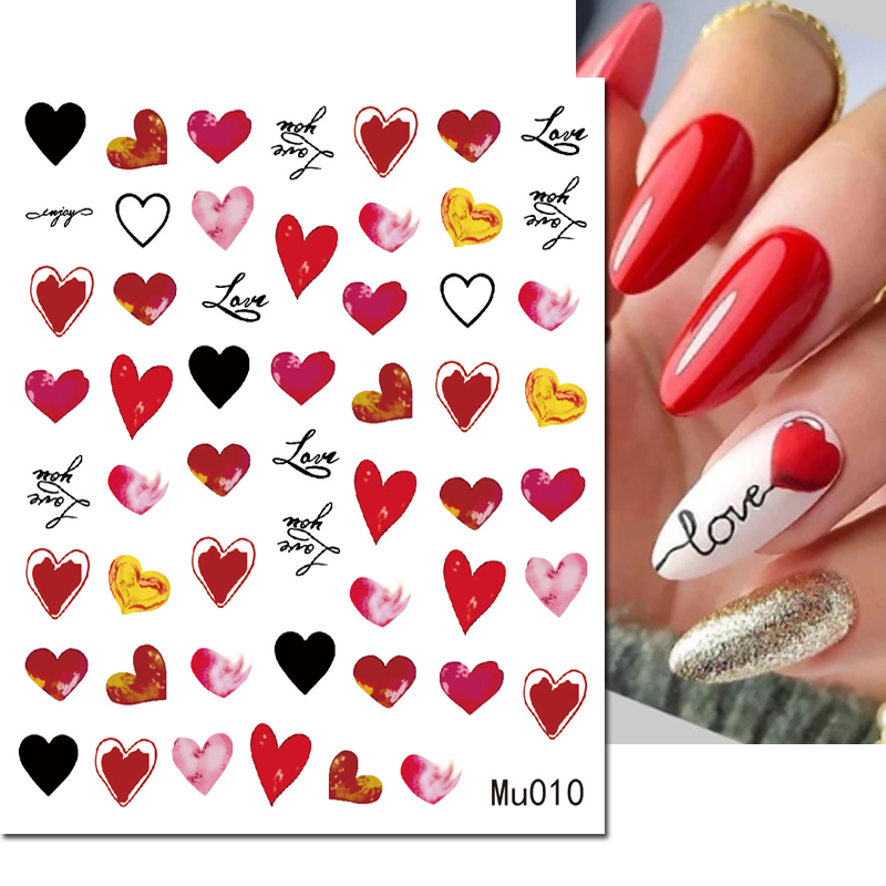 3d Nail Art Sliders Stickers V - Nail Art Valentine reseña y precio