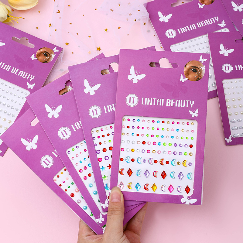 Hot Selling Face Gems Stickers - Nail Art Nail Art reseña y precio
