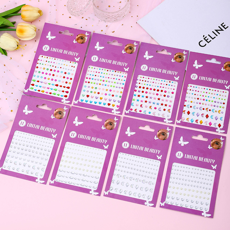 Hot Selling Face Gems Stickers - Nail Art Nail Art reseña y precio