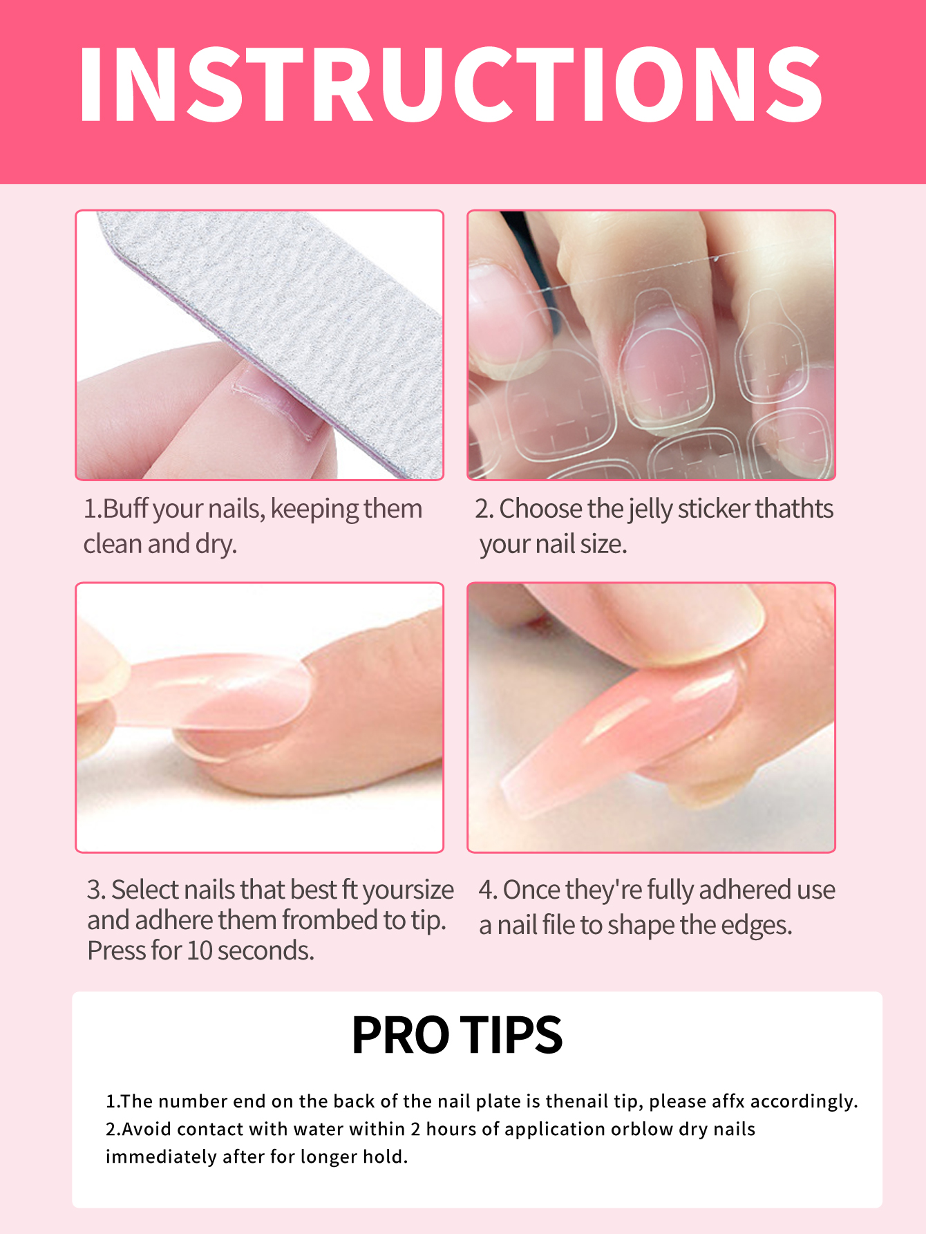 10Pcs Press on Nails Short Whi - Nail Adhesive Tab reseña y precio