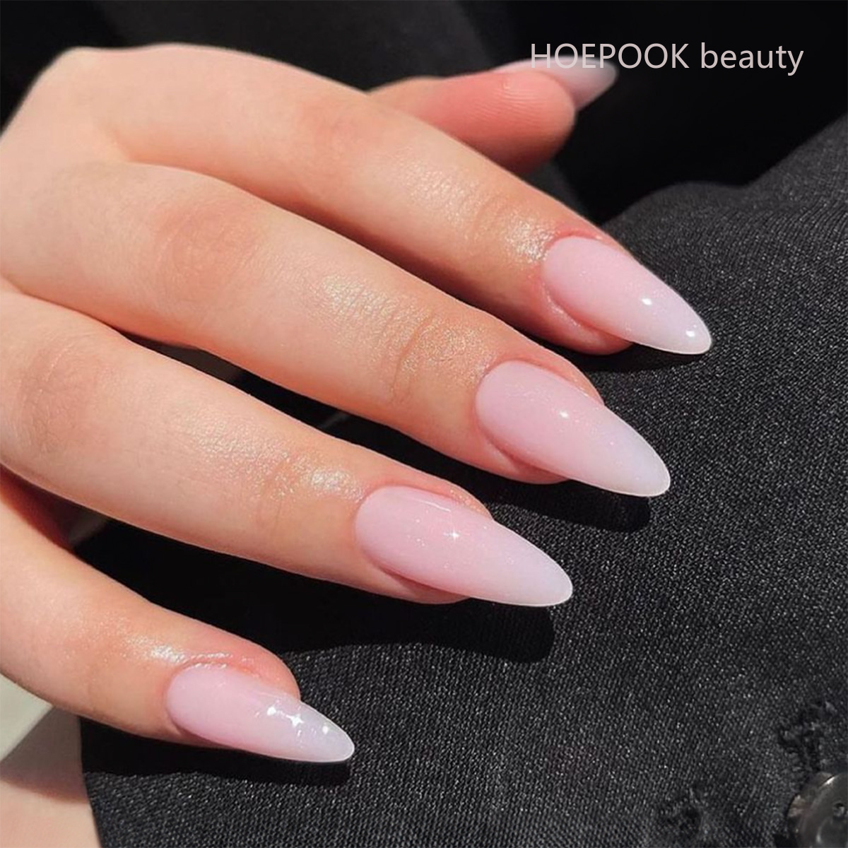 24pcs Pink Gradient Almond Pre - Nail Art Natural Simple reseña y precio