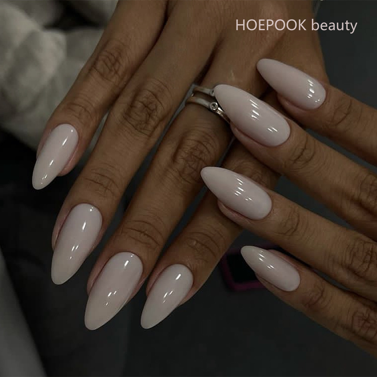 24pcs Pink Gradient Almond Pre - Nail Art Natural Simple reseña y precio