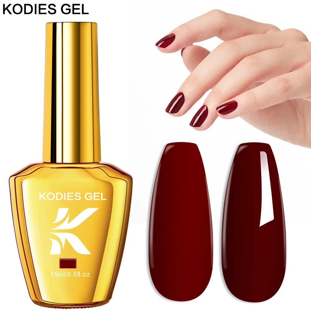 KODIES GEL Burgundy Red Gel Na - Nail Art Burgundy reseña y precio