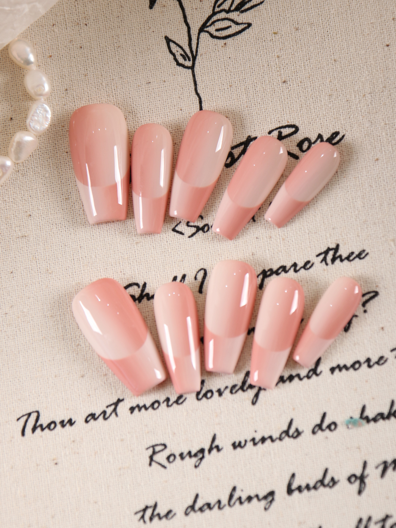 10Pcs Press on Nails Short Fre - Nail Adhesive Tab reseña y precio
