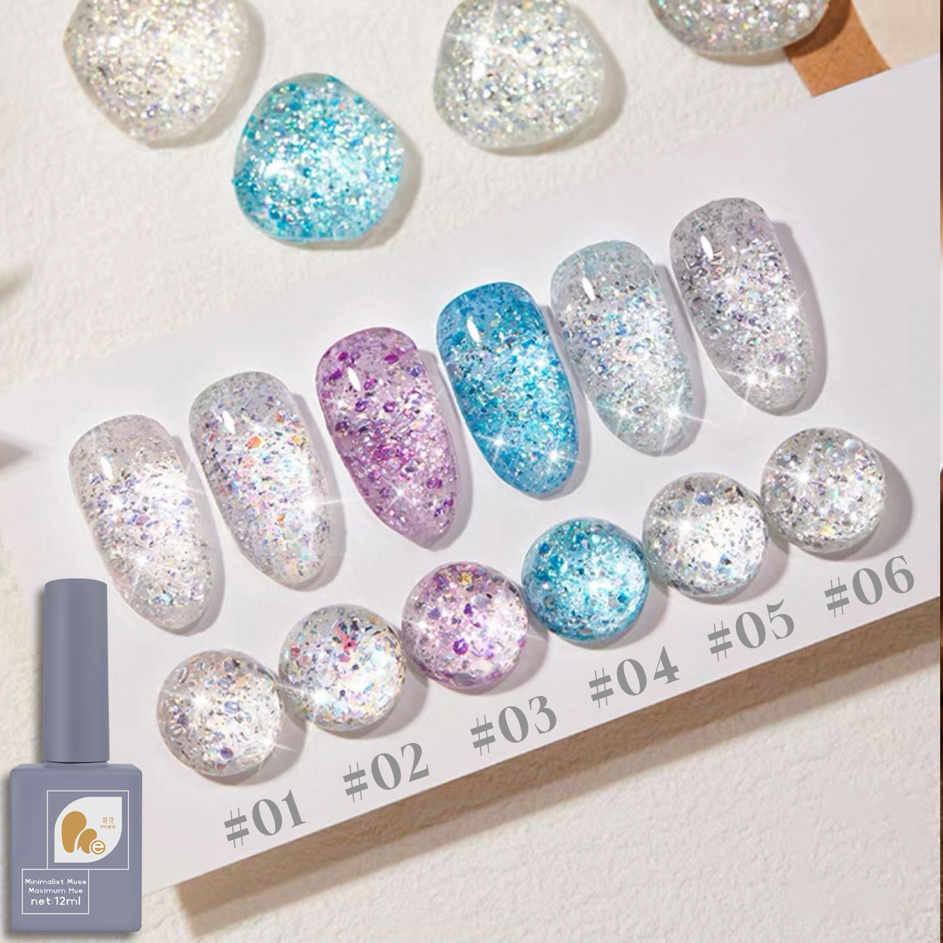 1-6 Pieces Lively Fashion Diam - Nail Art Natural Simple reseña y precio