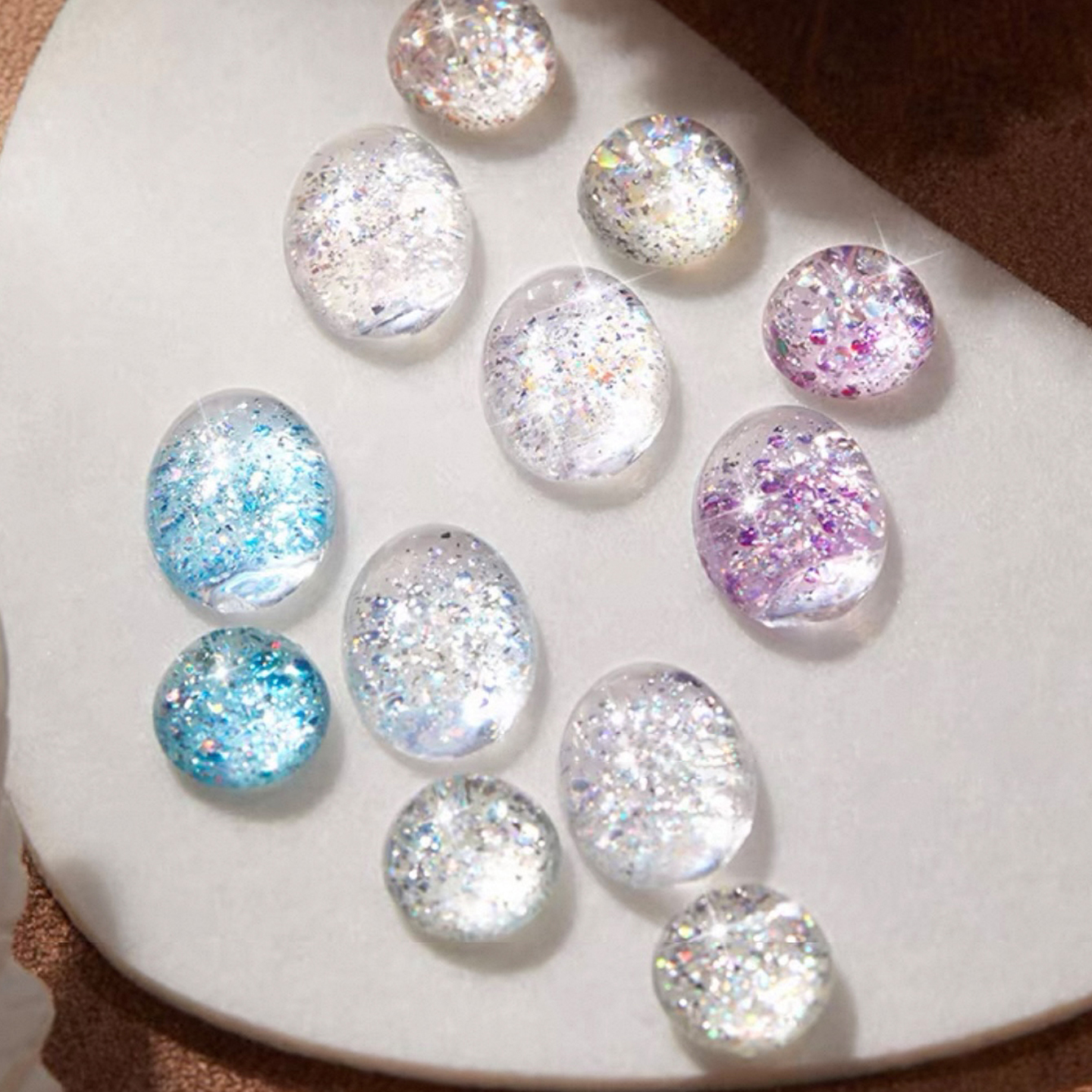 1-6 Pieces Lively Fashion Diam - Nail Art Natural Simple reseña y precio