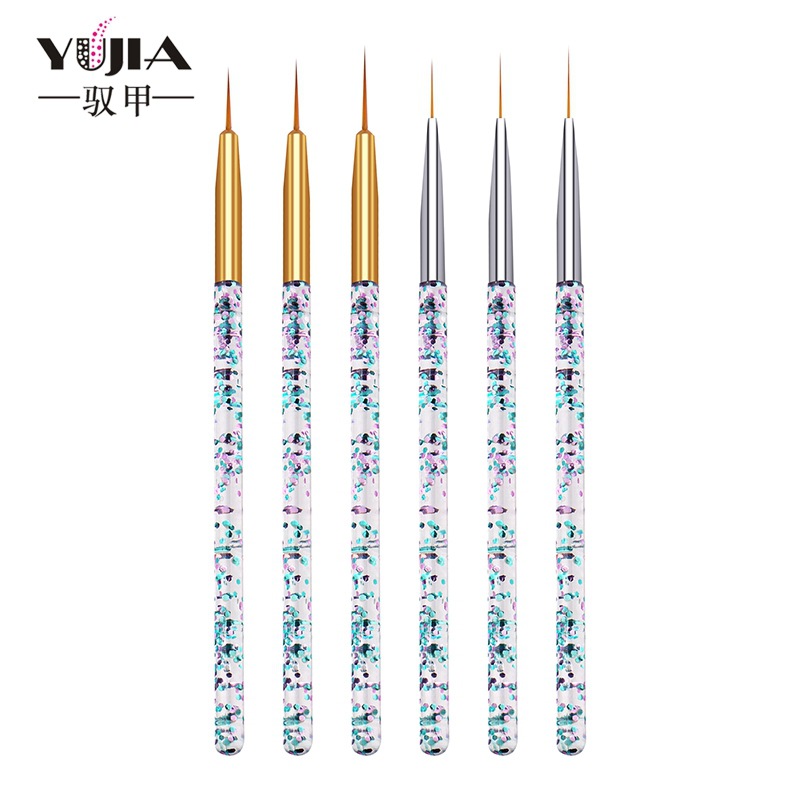 3PCS/Set Transparent Flow Sand - Nail Art Brush Set reseña y precio