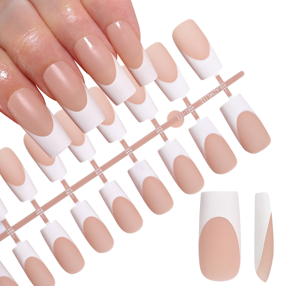 120Pcs Nude French Fake Nails  - Nail Art Fake Nails reseña y precio