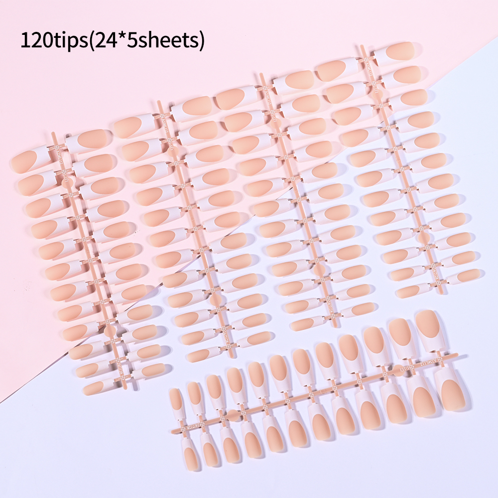 120Pcs Nude French Fake Nails  - Nail Art Fake Nails reseña y precio