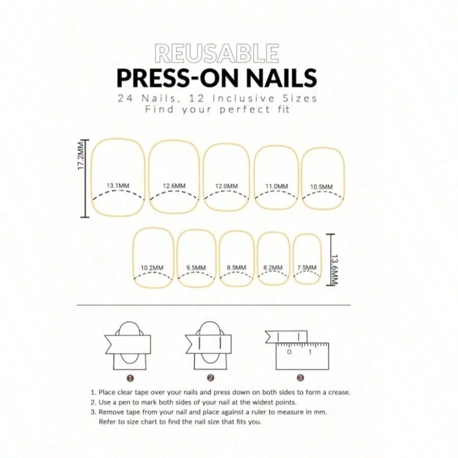Women Nude Pink Press On Nails - Nail Art Press On reseña y precio