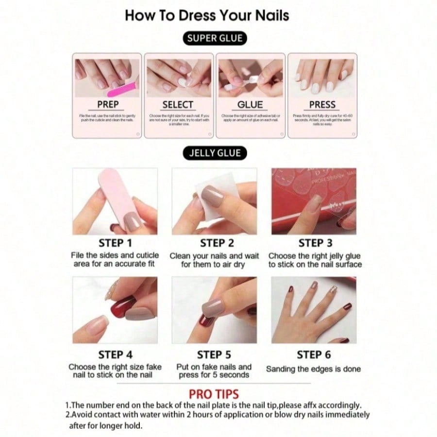 Women Nude Pink Press On Nails - Nail Art Press On reseña y precio