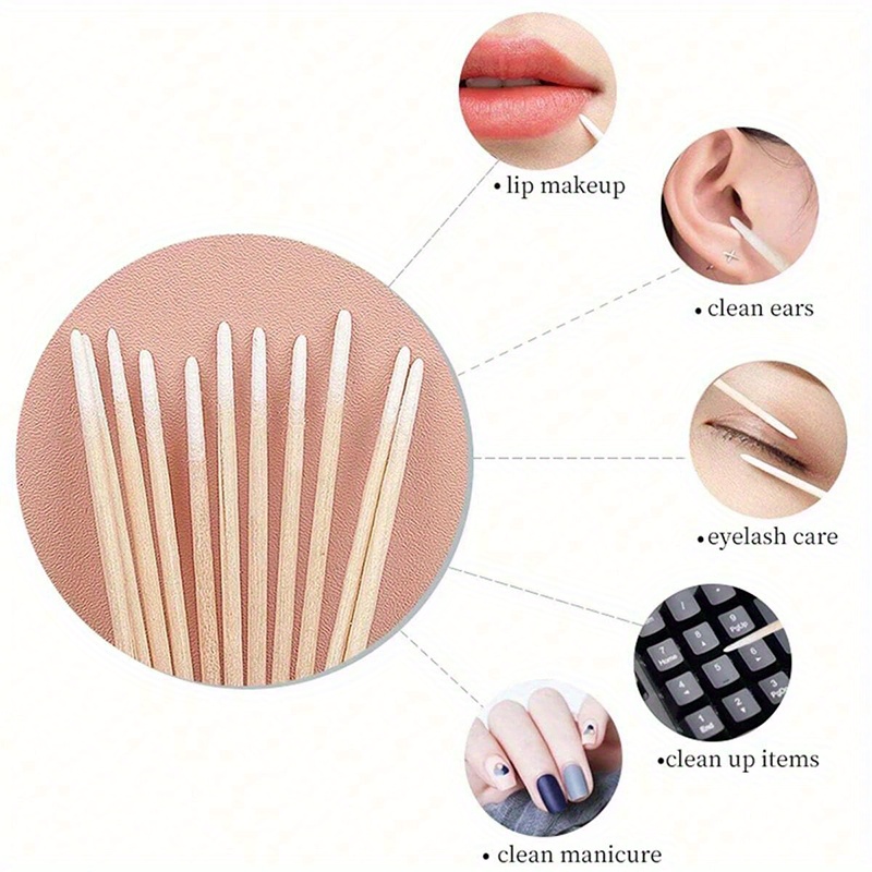 Nails Wood Cotton Swab Clean S - Nail Art Nail Art reseña y precio