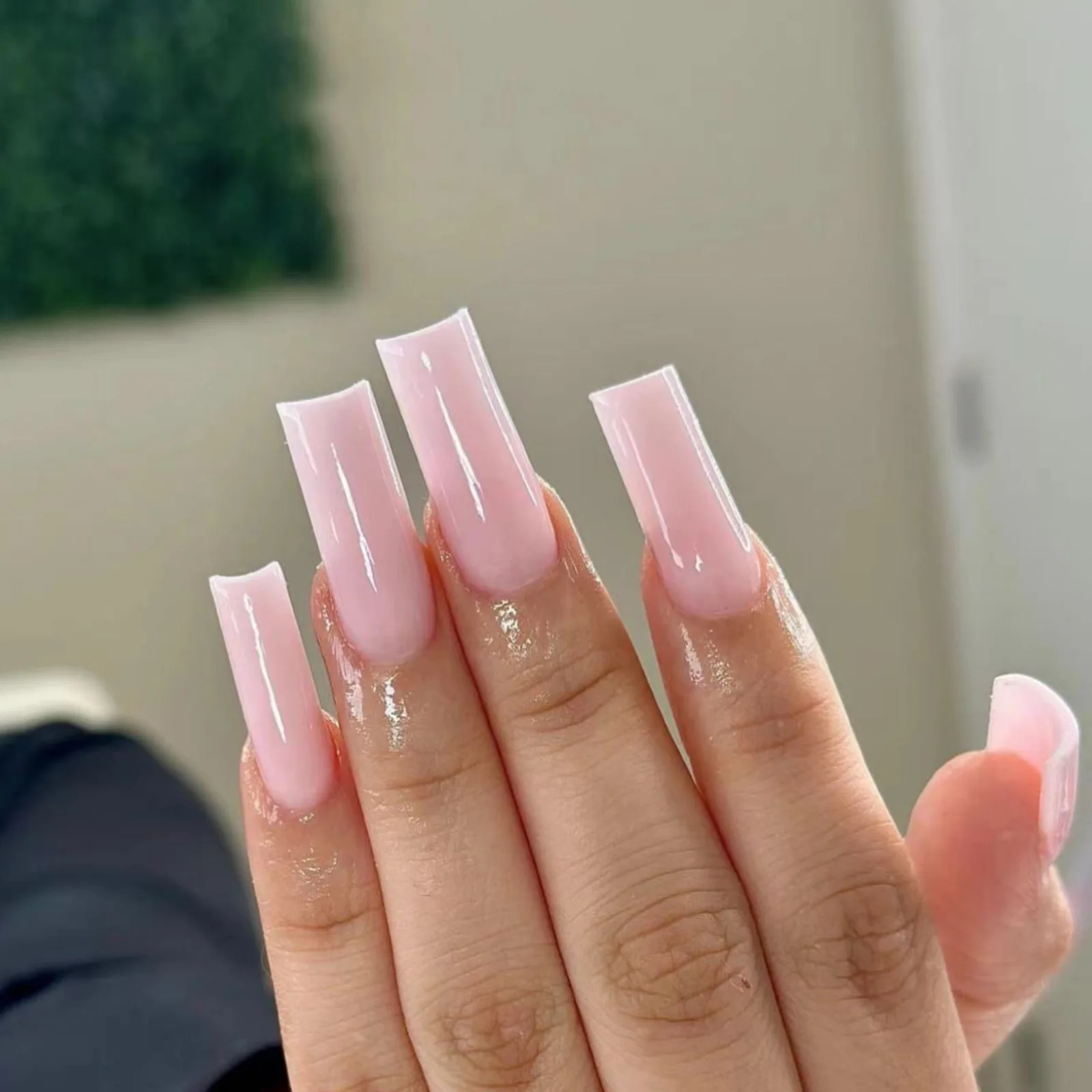 Jelly Pink Press On Nails, Sol - Nail Art Glossy reseña y precio