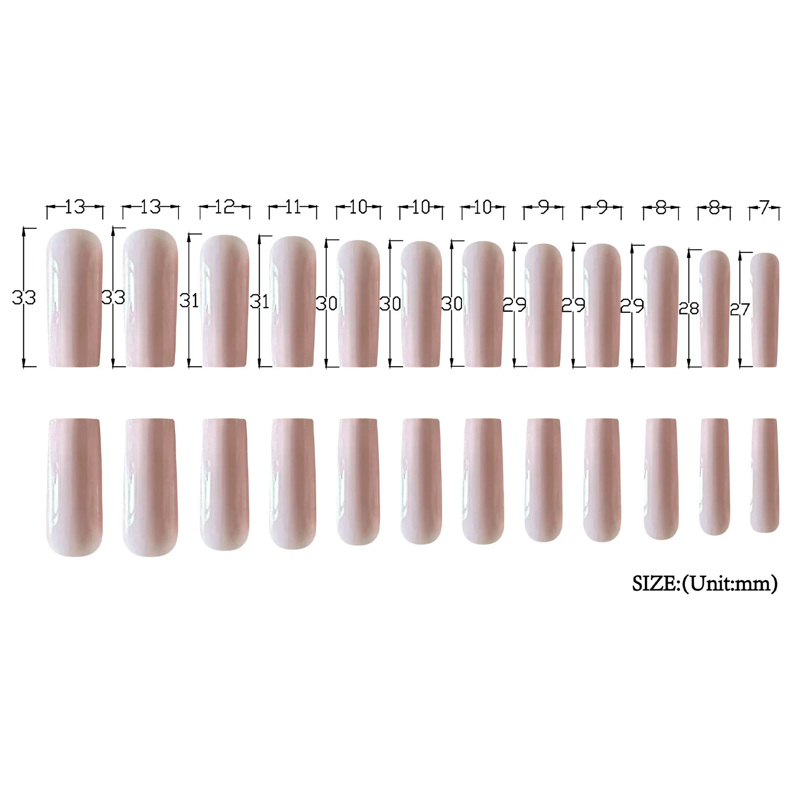 Jelly Pink Press On Nails, Sol - Nail Art Glossy reseña y precio