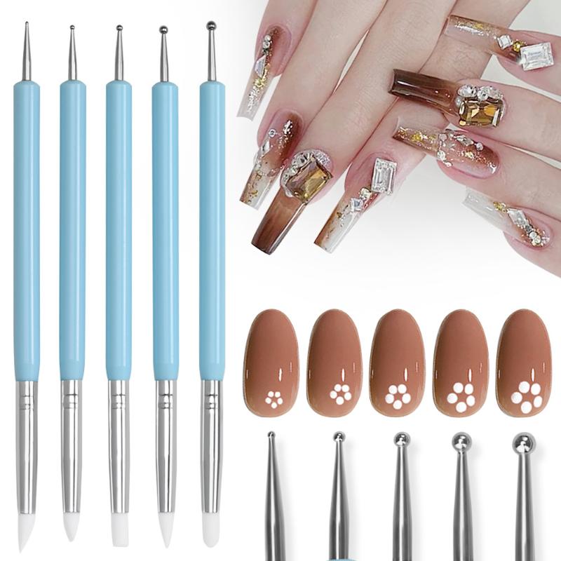 1/10/15 Pcs/Set Dual Ended Rhi - Nail Art Brush Set reseña y precio