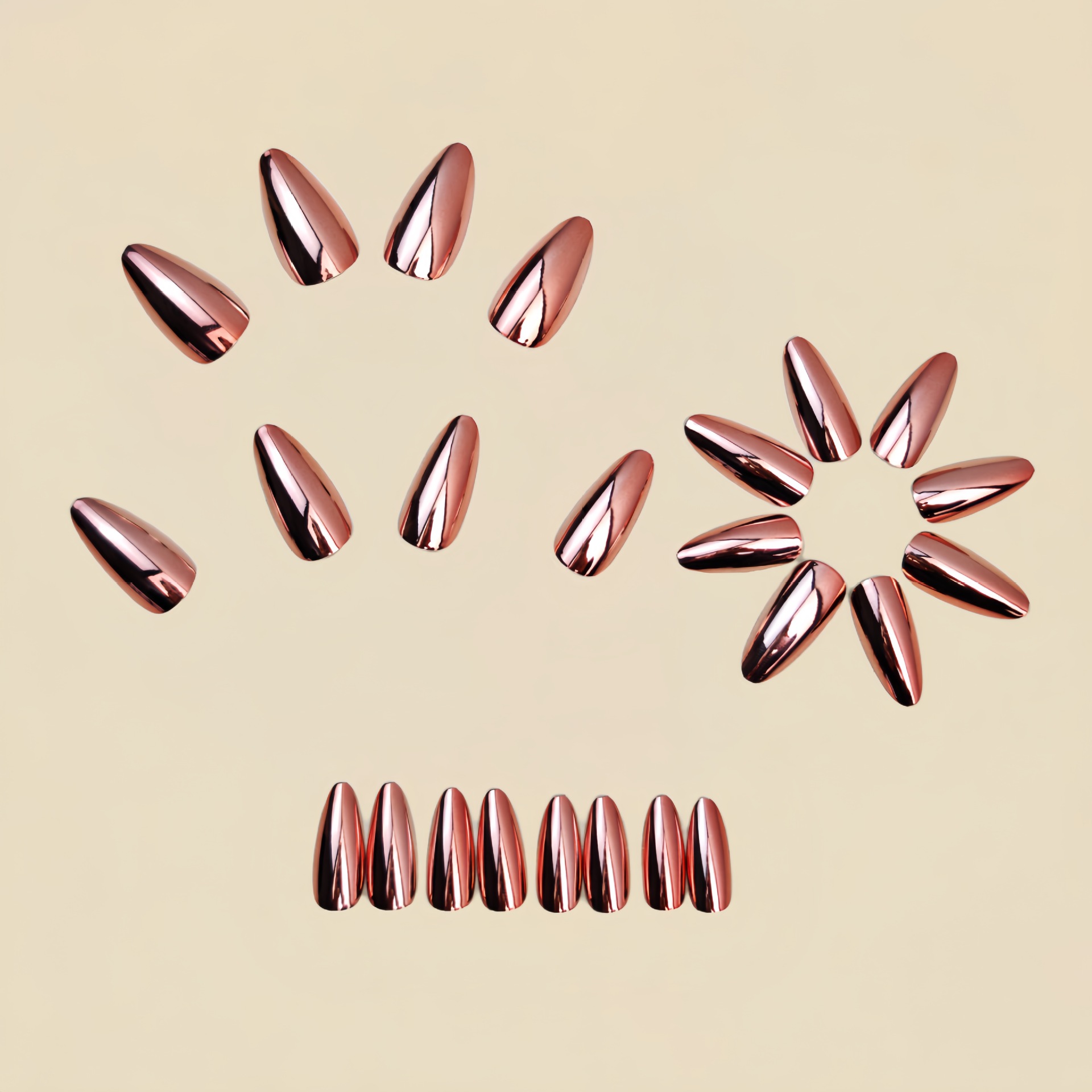 Medium fake nails for women  g - Nail Art Glossy reseña y precio