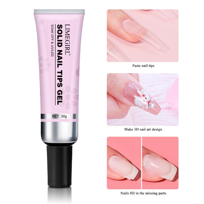 30g Soft Transparent Nail Tips - Nail Art Fake Nails reseña y precio