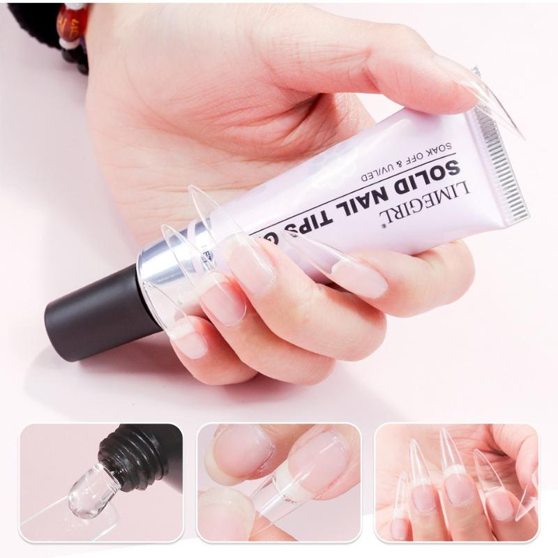 30g Soft Transparent Nail Tips - Nail Art Fake Nails reseña y precio