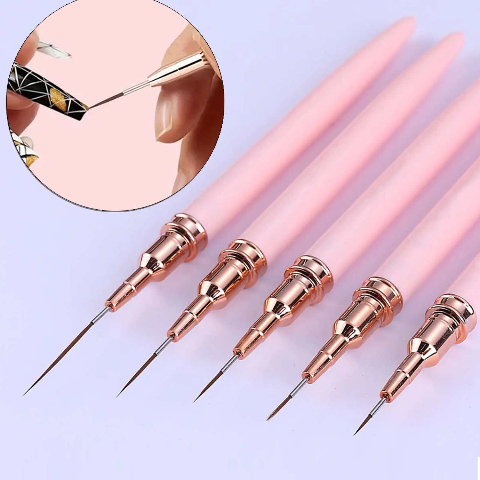 5-Piece Nail Art Pen Set, Ultr - Nail Art Brush Set reseña y precio