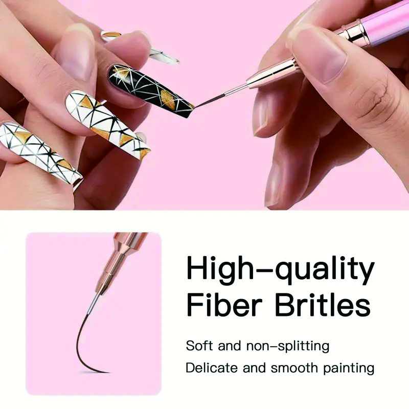 5-Piece Nail Art Pen Set, Ultr - Nail Art Brush Set reseña y precio