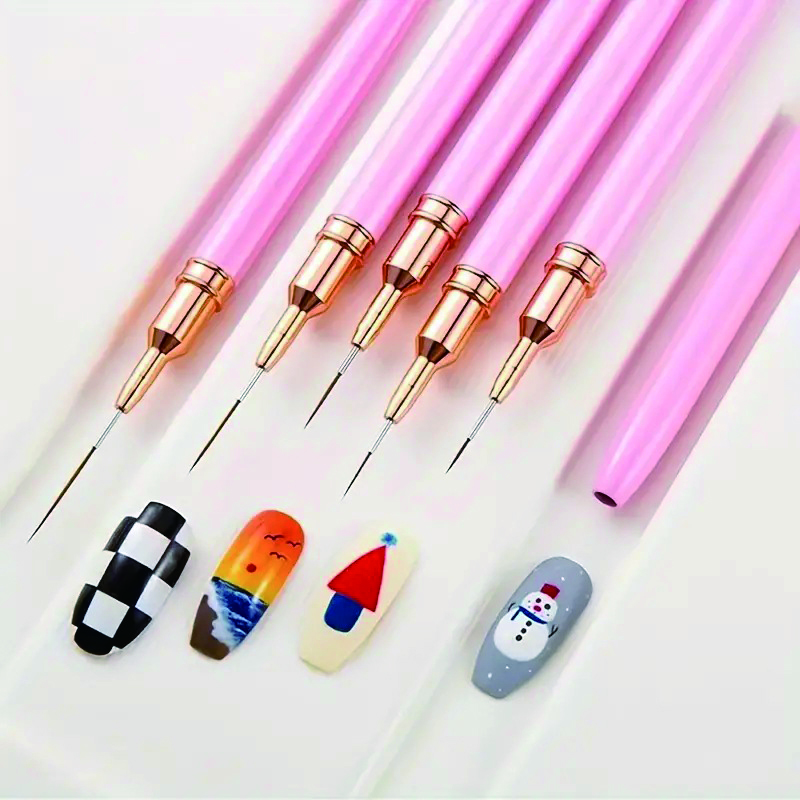 5-Piece Nail Art Pen Set, Ultr - Nail Art Brush Set reseña y precio